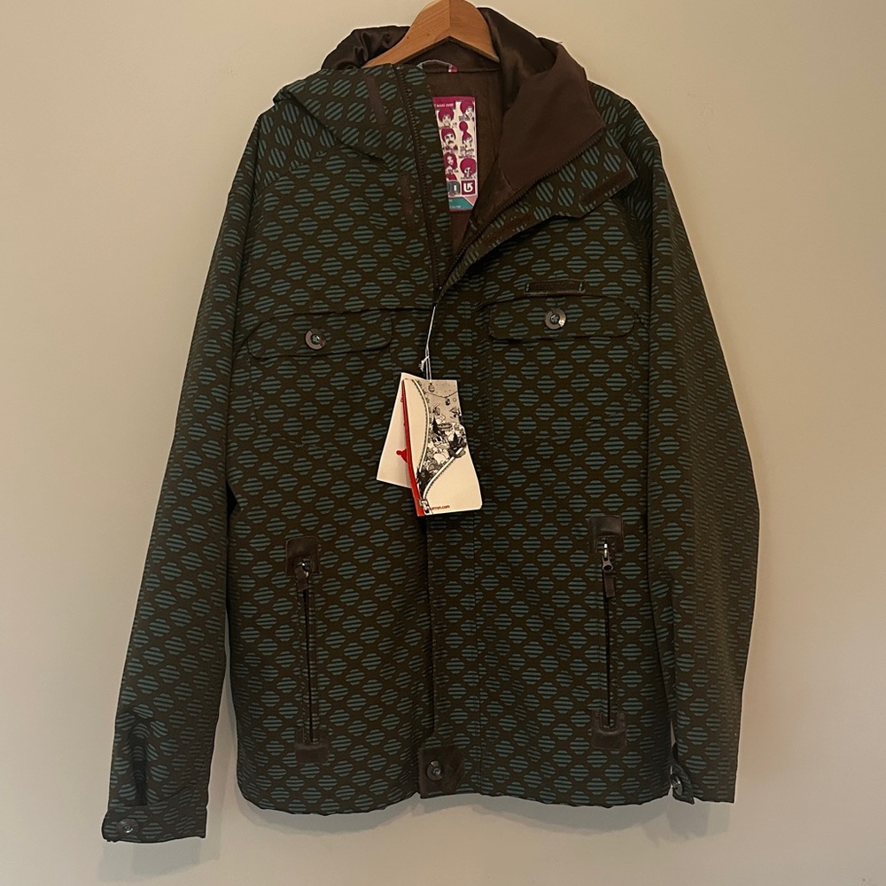 Burton Green and Brown Ski Jacket